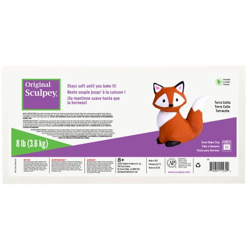 Original Sculpey Terra Cotta, 8 lb Polymer Oven Bake Clay in Multicolored  product