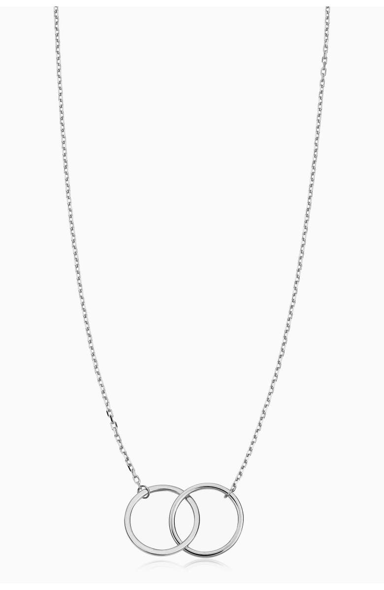 Oradina 14K Gold Forever Linked Necklace, Main, color, White Gold