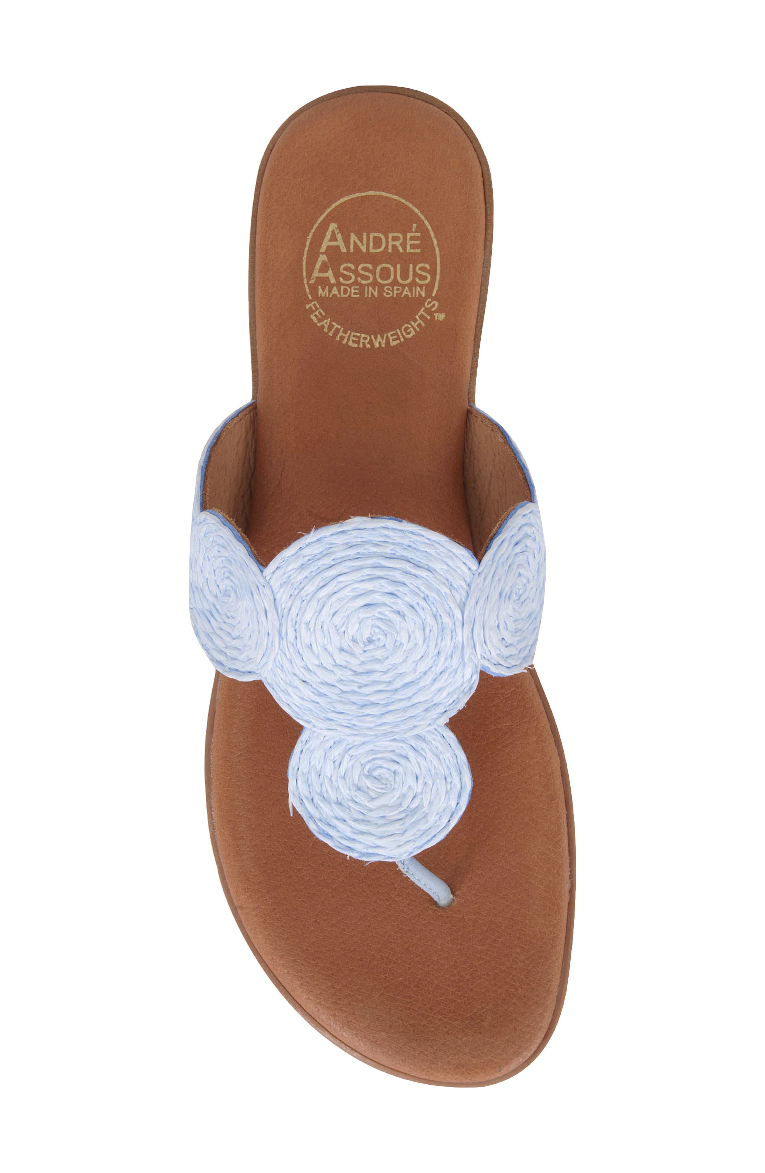 André Assous Nikky Featherweights<sup>™</sup> Flip Flop, Alternate, color, Ice Blue