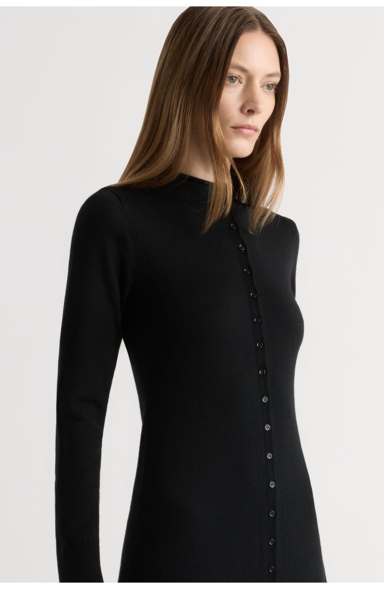 Modern Citizen Charu Wool Button Maxi Dress, Alternate, color, Black