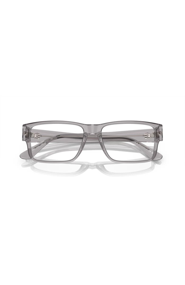 Versace 55mm Rectangle optical glasses, Alternate, color, Grey