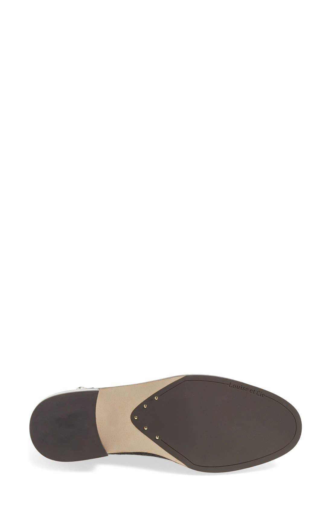 'Franny' Oxford Flat, Alternate, color, DARK GREY FABRIC
