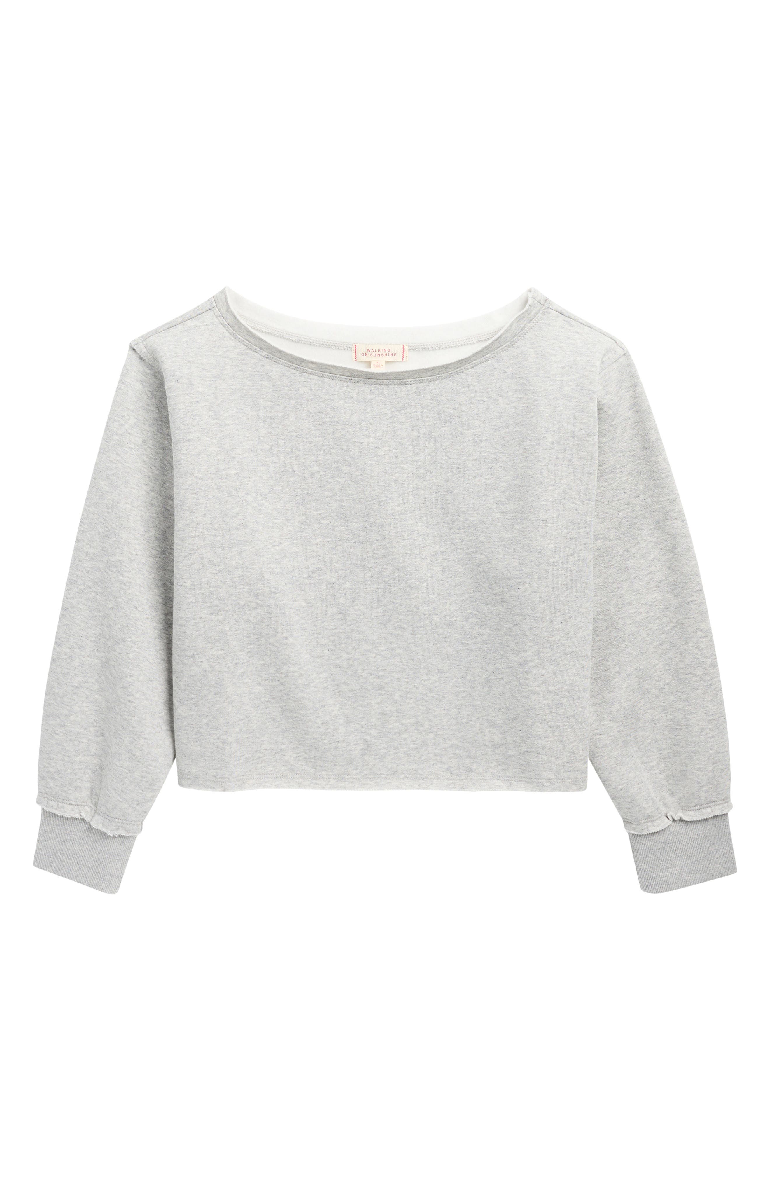 Kids' Oversize Crop Sweatshirt