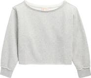 Walking on Sunshine Kids' Oversize Crop Sweatshirt