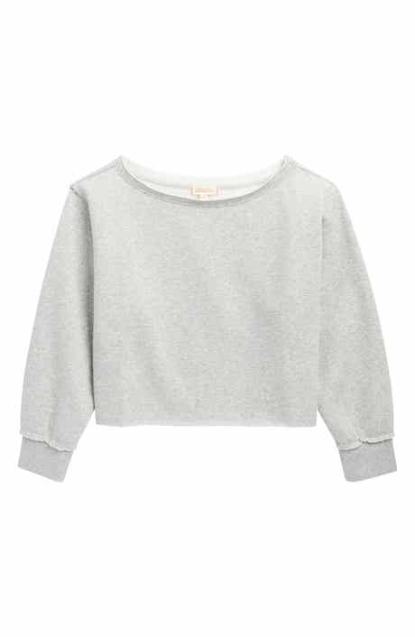 Kids' Oversize Crop Sweatshirt