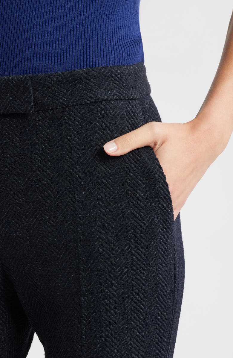 BOSS Tapria Tweed Pants, Alternate, color, Sky Captain Herringbone