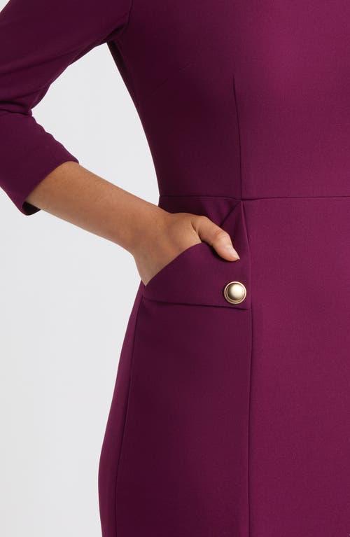 Eliza J Pocket Detail Sheath Dress