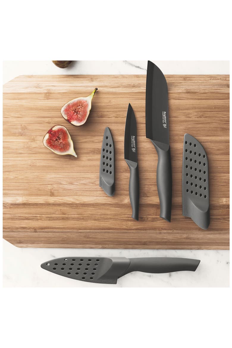 DiNA Vector 3-Piece Knives & Covers Set, Alternate, color, GREY