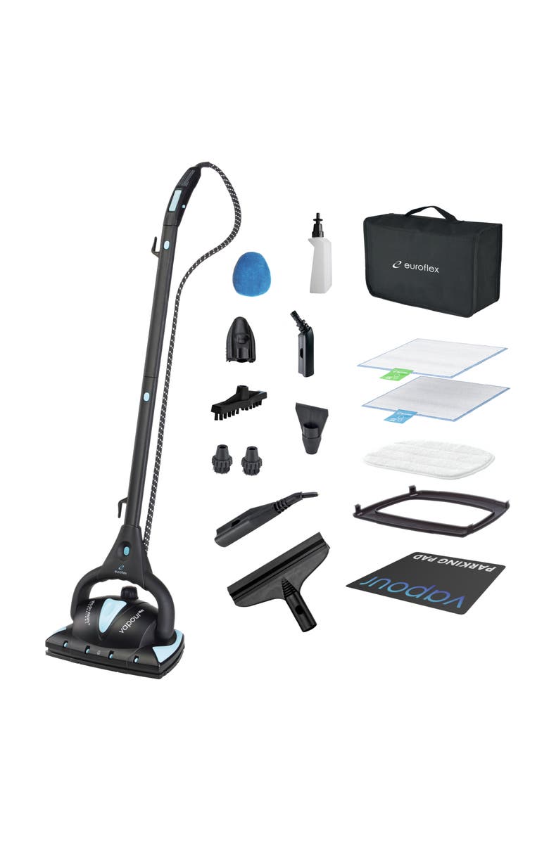 Euroflex Vapour Pro 20-Piece All-in-One Steam Mop, Main, color, Black