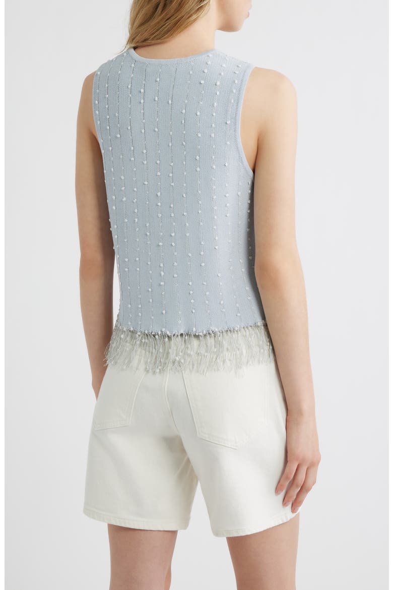 James Fringe Hem Sweater Tank, Alternate, color, LIGHT BLUE