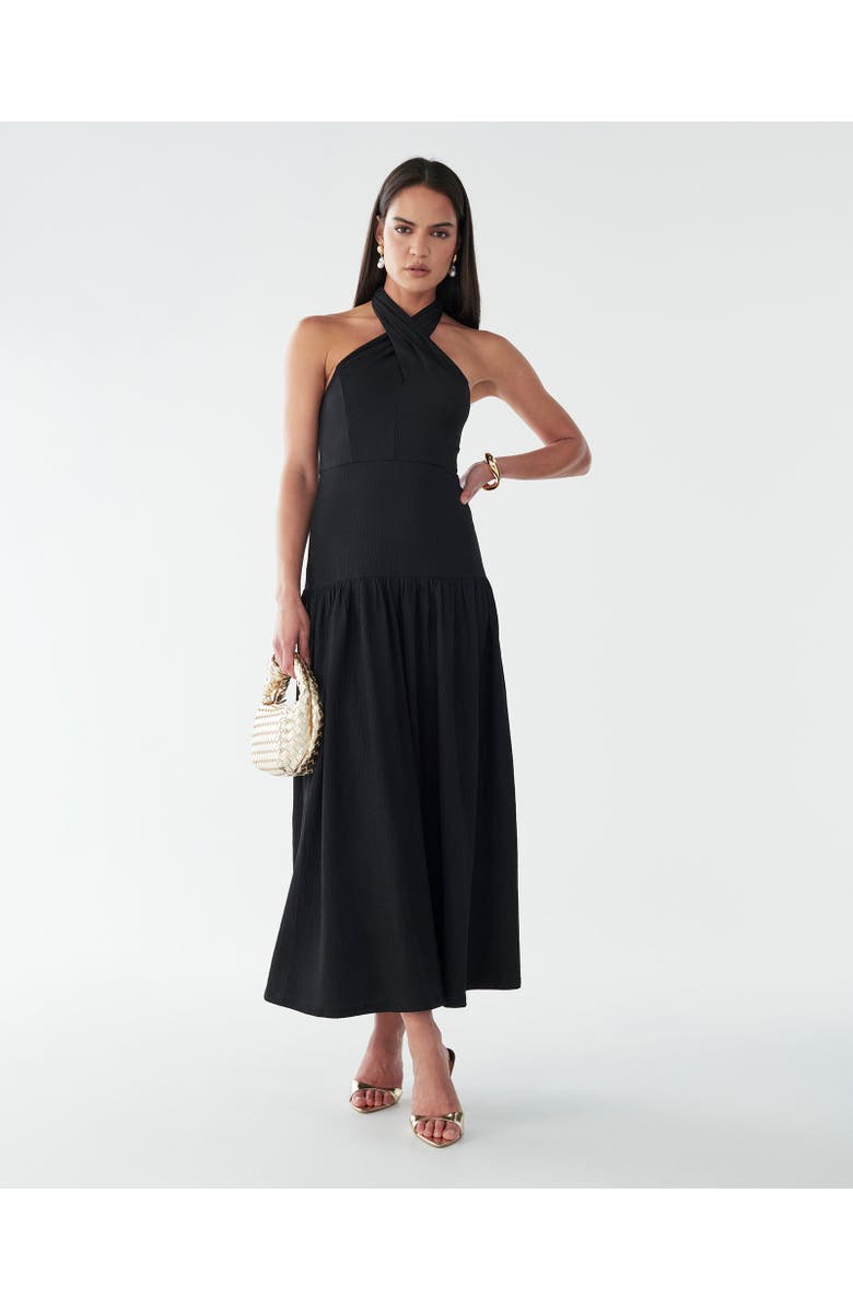 BWLDR Harvi Midi Dress, Main, color, Black