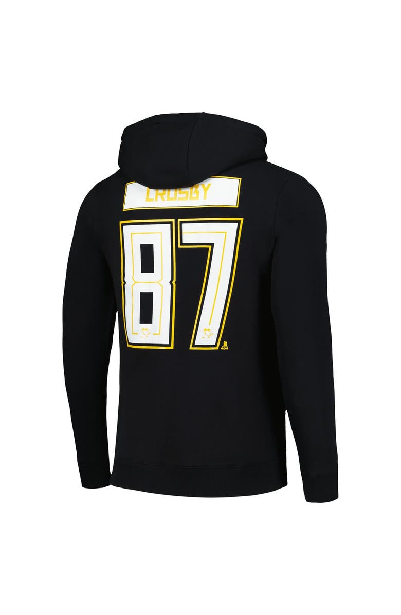 LEVELWEAR Men's Levelwear Sidney Crosby Black Pittsburgh Penguins Podium Name & Number Pullover Hoodie, Alternate, color, Black