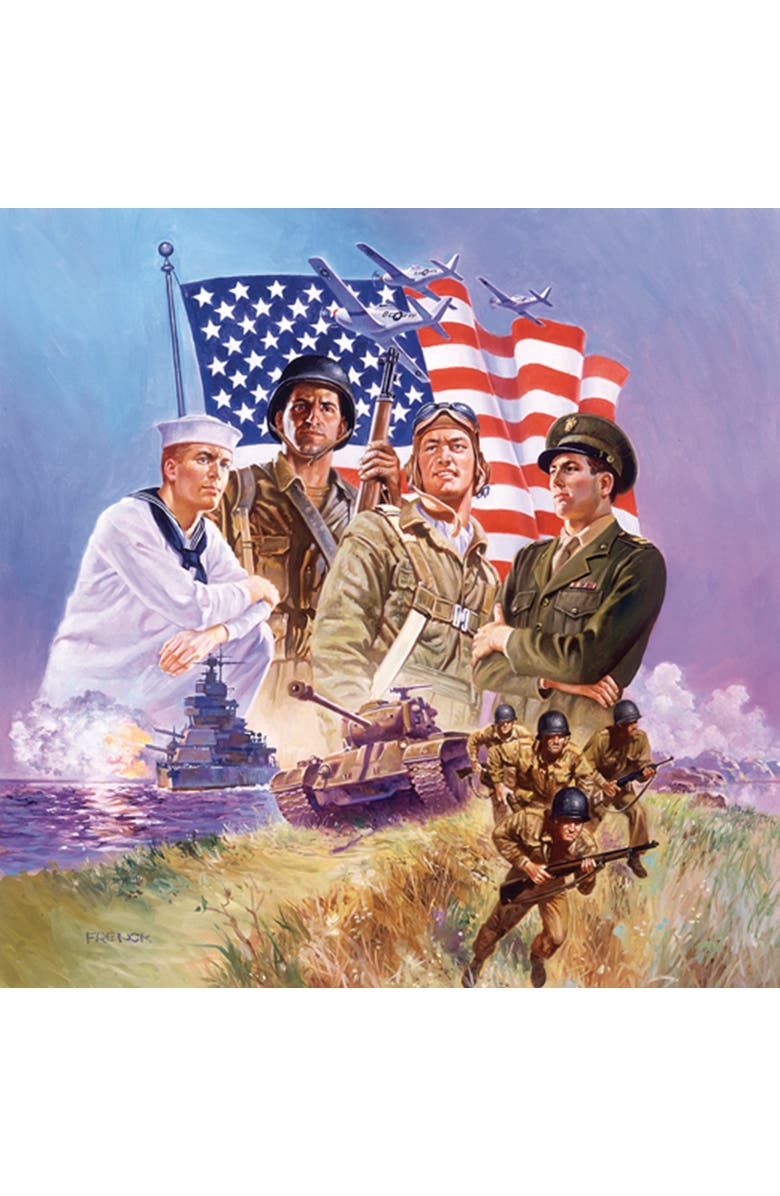 Sunsout The Armed Forces 500 piece Jigsaw Puzzle for Adults, Main, color, Multicolor