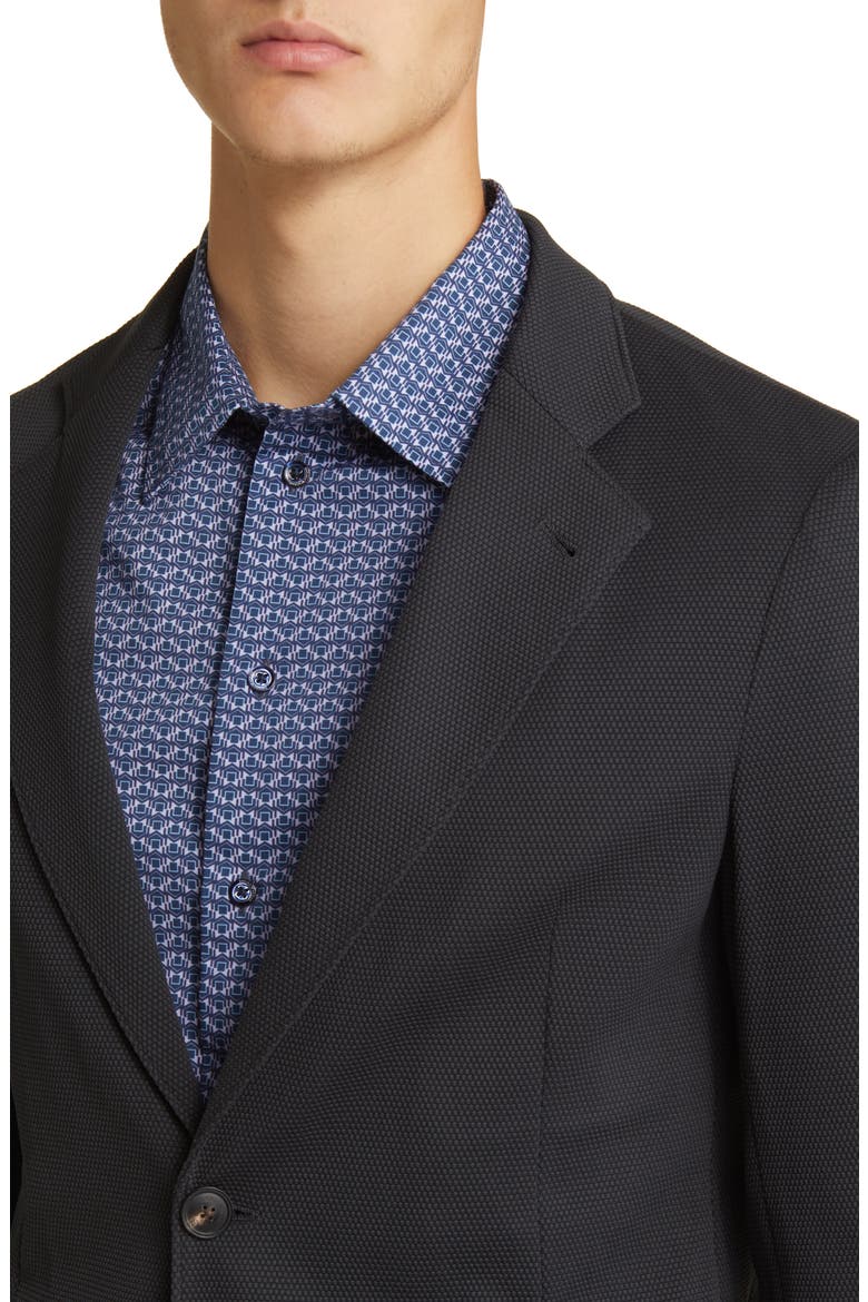 Textured Stretch Blazer, Alternate, color, GREY