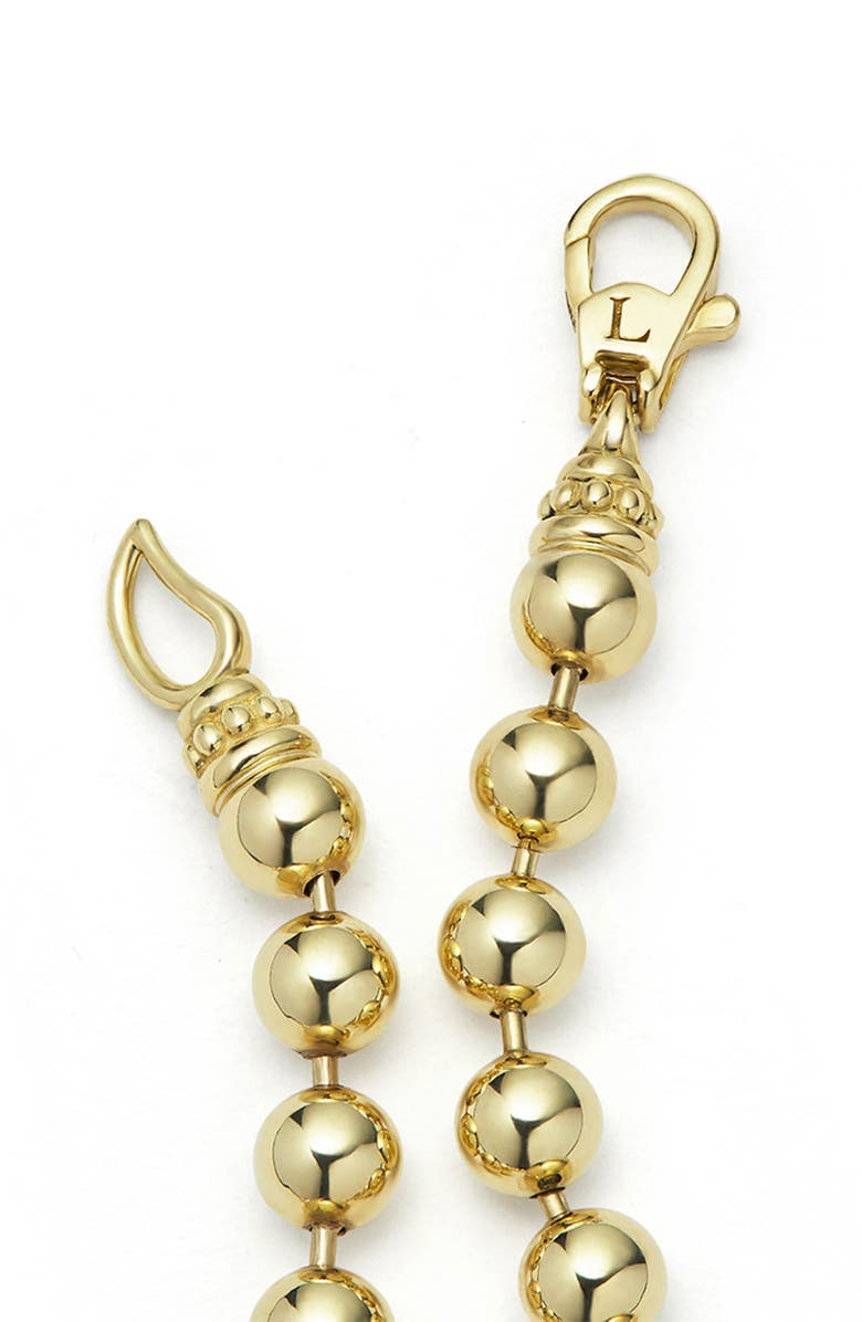 LAGOS Men's 18K Gold Anthem 5mm Ball Chain Bracelet, Alternate, color, Gold