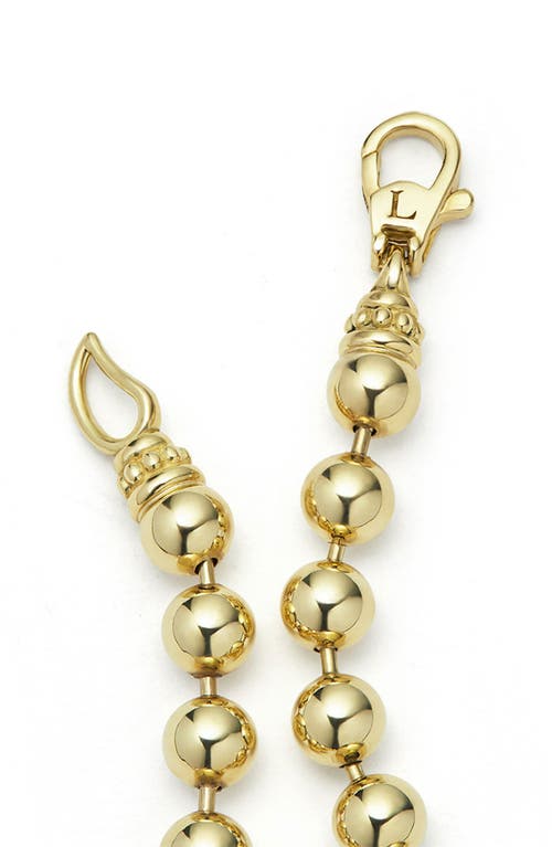 Lagos 18k Gold Anthem 5mm Ball Chain Bracelet In Gold