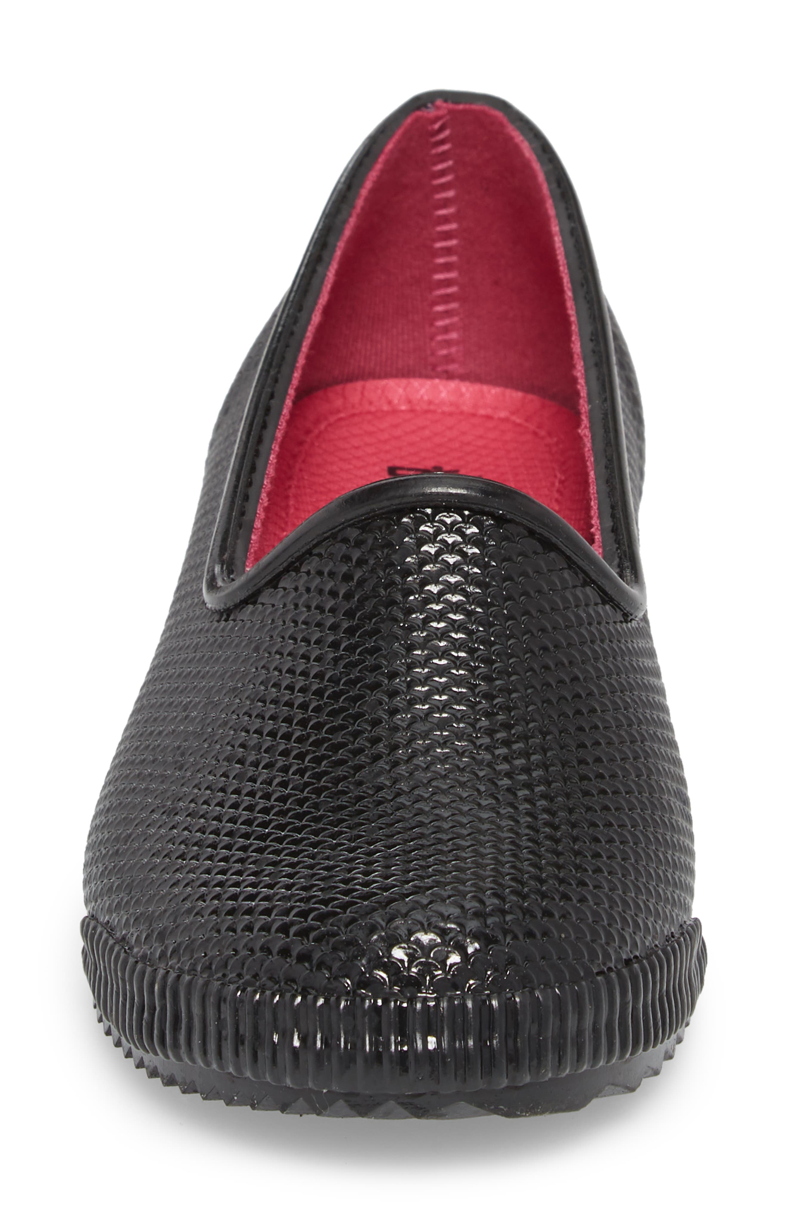 Ruby Waterproof Flat, Alternate, color, BLACK SNAKE PRINT