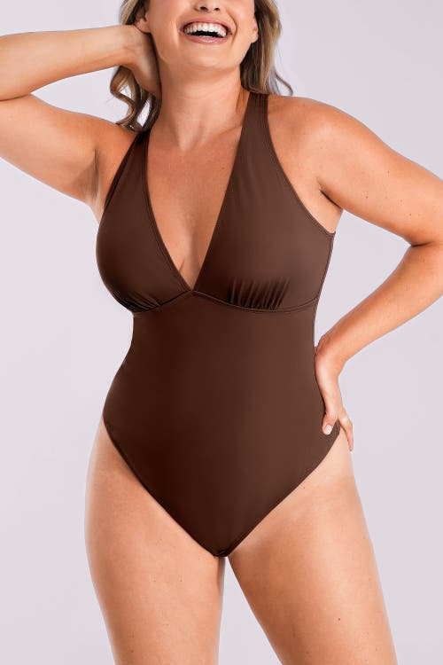 Shapellx Airslim Deep V-neck Cross Back Shaping Bodysuit