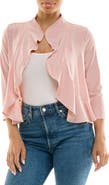 Nina Leonard Chiffon Ruffle Bolero