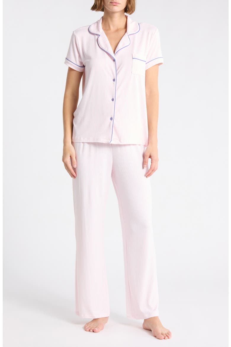 Ginnie Butter Soft Pajamas, Main, color, 1/8 PINSTRIPE - PINK