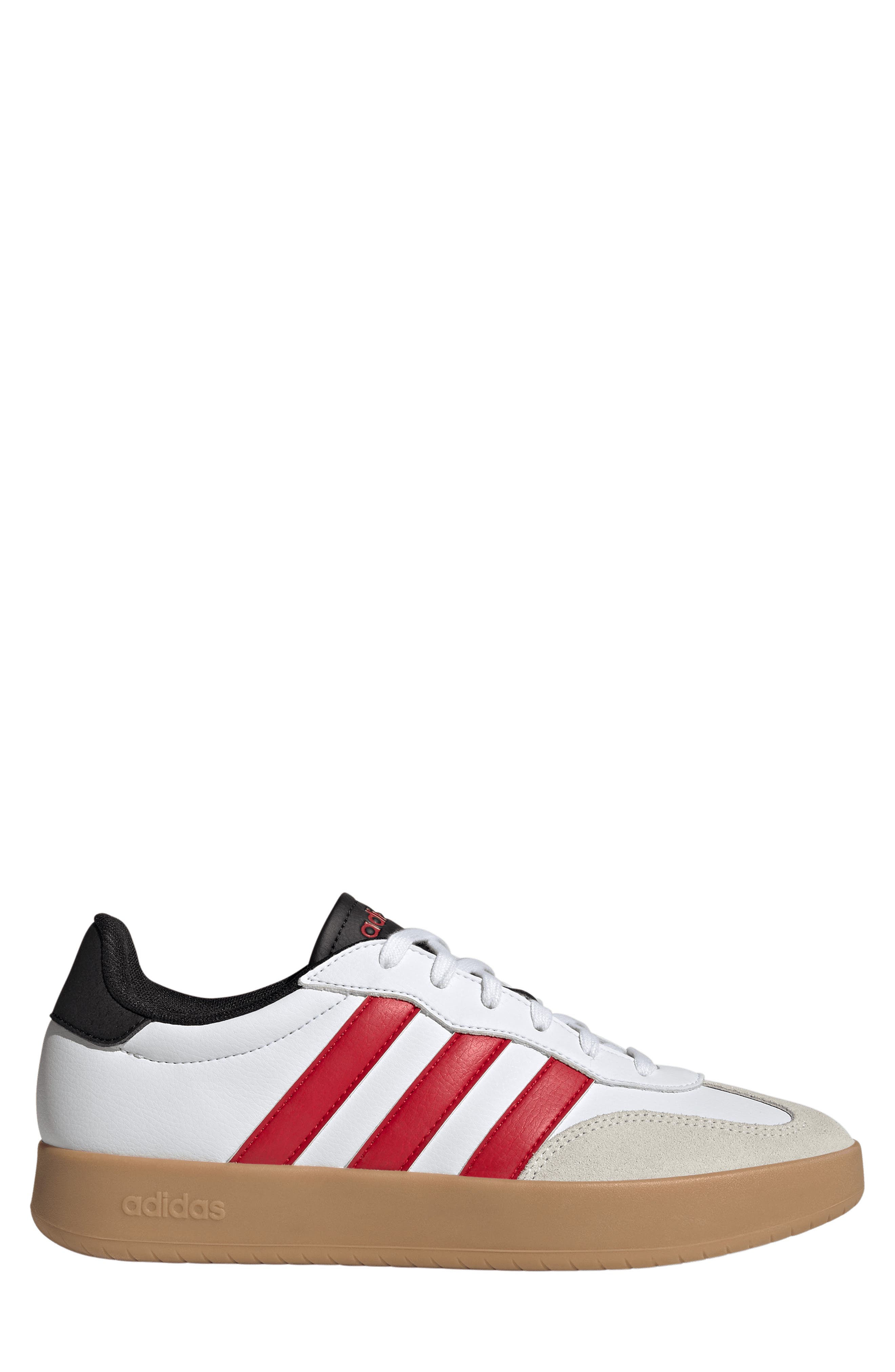 adidas Barreda Sneaker, Alternate, color, White/ Scarlet/ Core Black