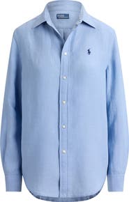 Polo Ralph Lauren Classic Fit Linen Button-Up Shirt