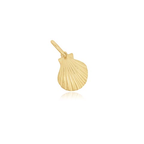 Gold Seashell Charm