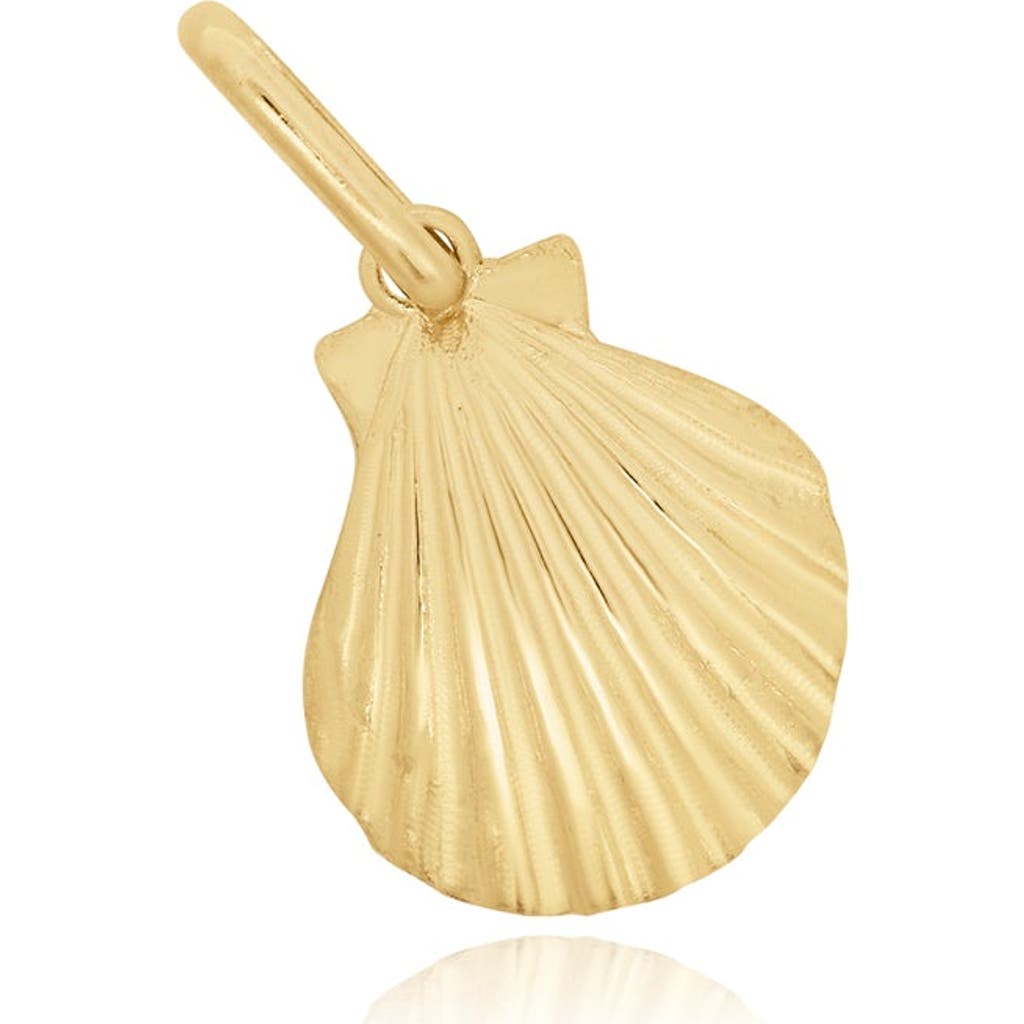 The Lovery Fine Jewelry Gold Seashell Charm In Gold