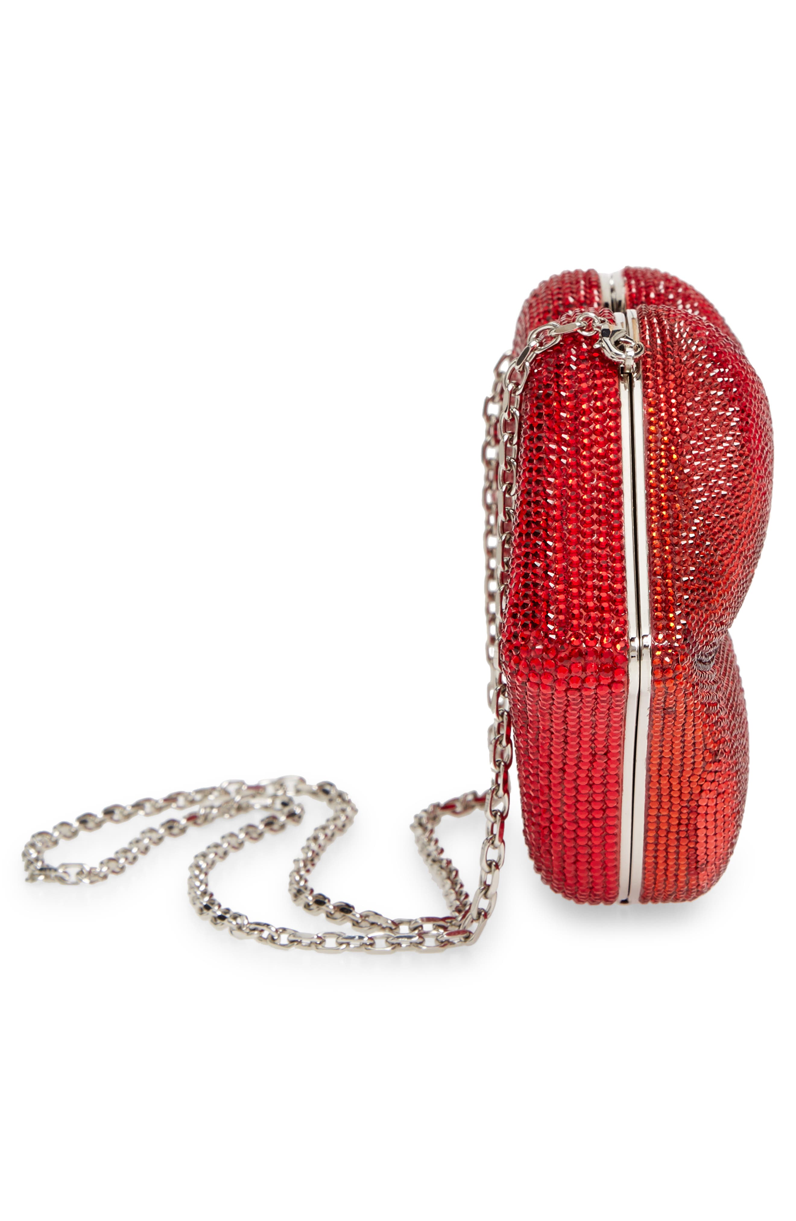 Judith Leiber Hot Lips Crystal Bag, Alternate, color, 