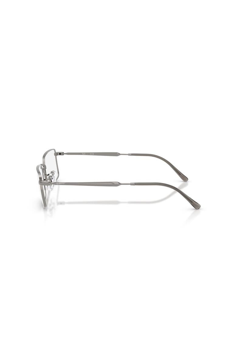 54mm Rectangle optical glasses, Alternate, color, Grey