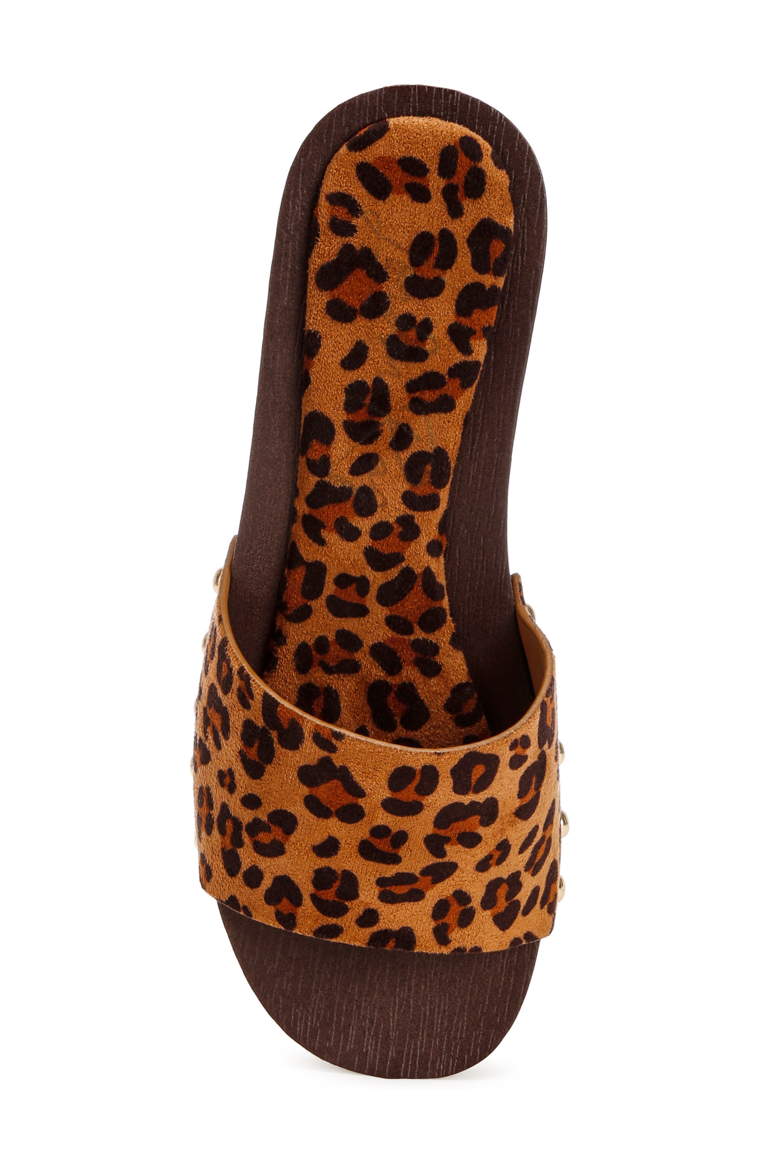 Seraza Platform Sandal, Alternate, color, LEOPARD SUEDE