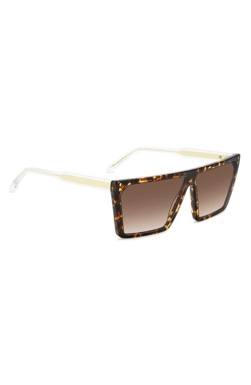 Isabel Marant 64mm Oversize Rectangular Sunglasses In Brown