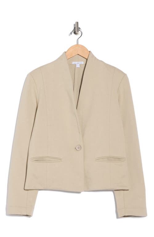 James Perse Clean Cotton Blazer In Brown