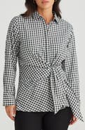Brave+True Nova Long Sleeve Check Print Cotton Shirt