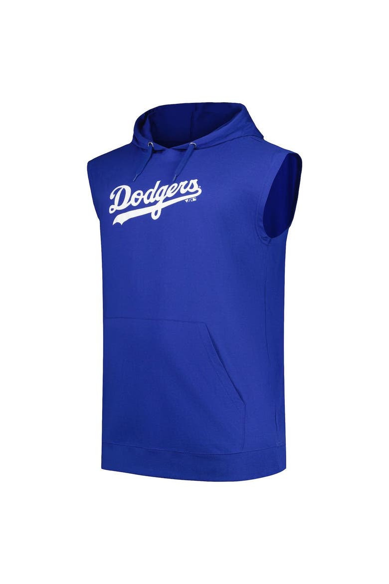 Men's Fanatics Branded Mookie Betts Royal Los Angeles Dodgers Name & Number Muscle Tank Hoodie, Alternate, color, Royal