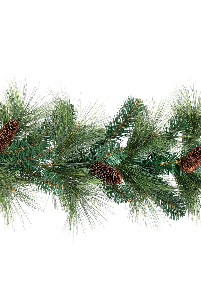 Northlight Mixed Pine and Pinecones Artificial Christmas Garland - 5.5' x 14" - Unlit, Alternate, color, Green