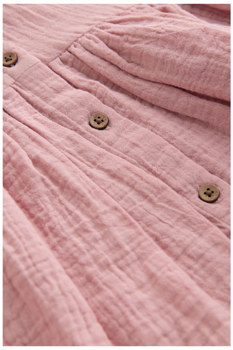 Kids' Floral Appliqué Cotton Dress, Alternate, color, PINK