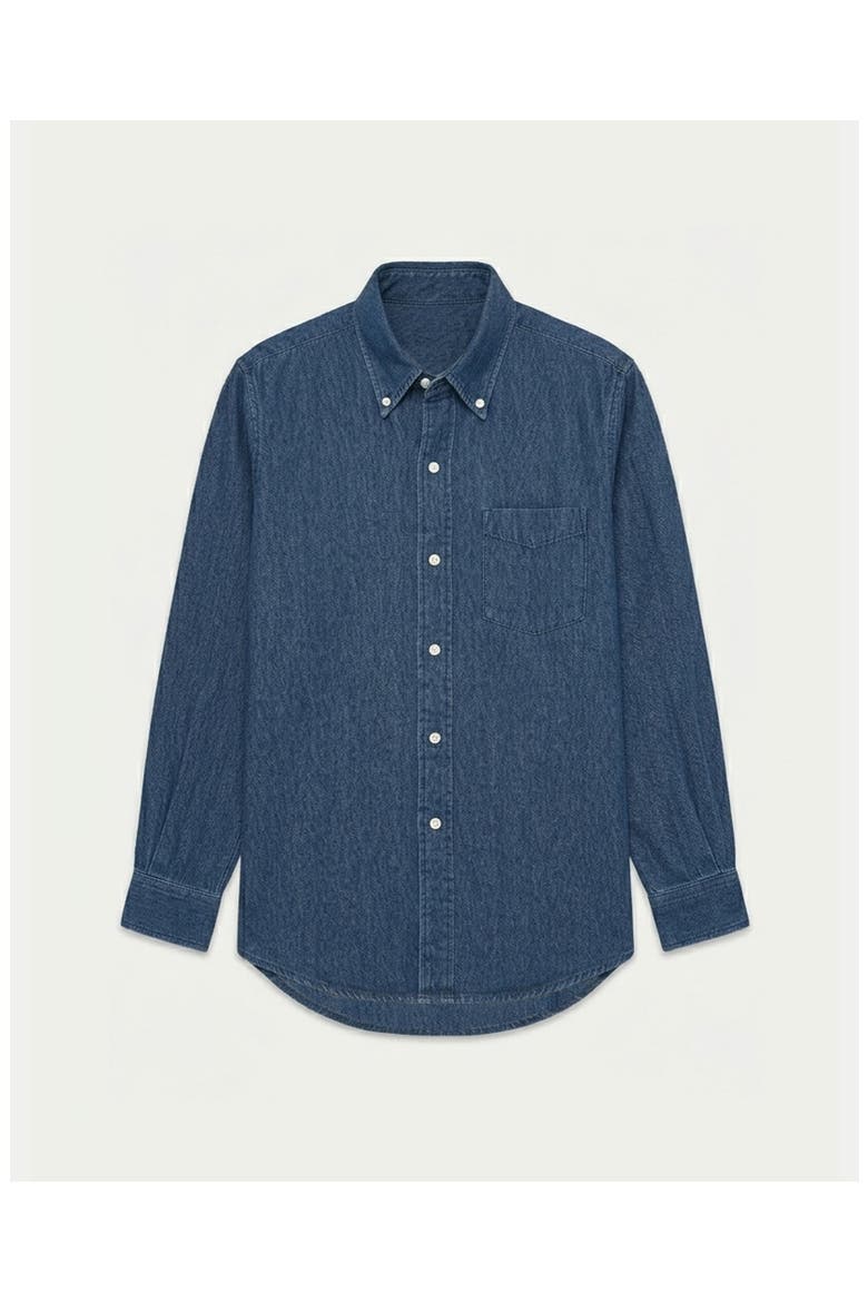 King Linen Striped Shirt, Main, color, Blue
