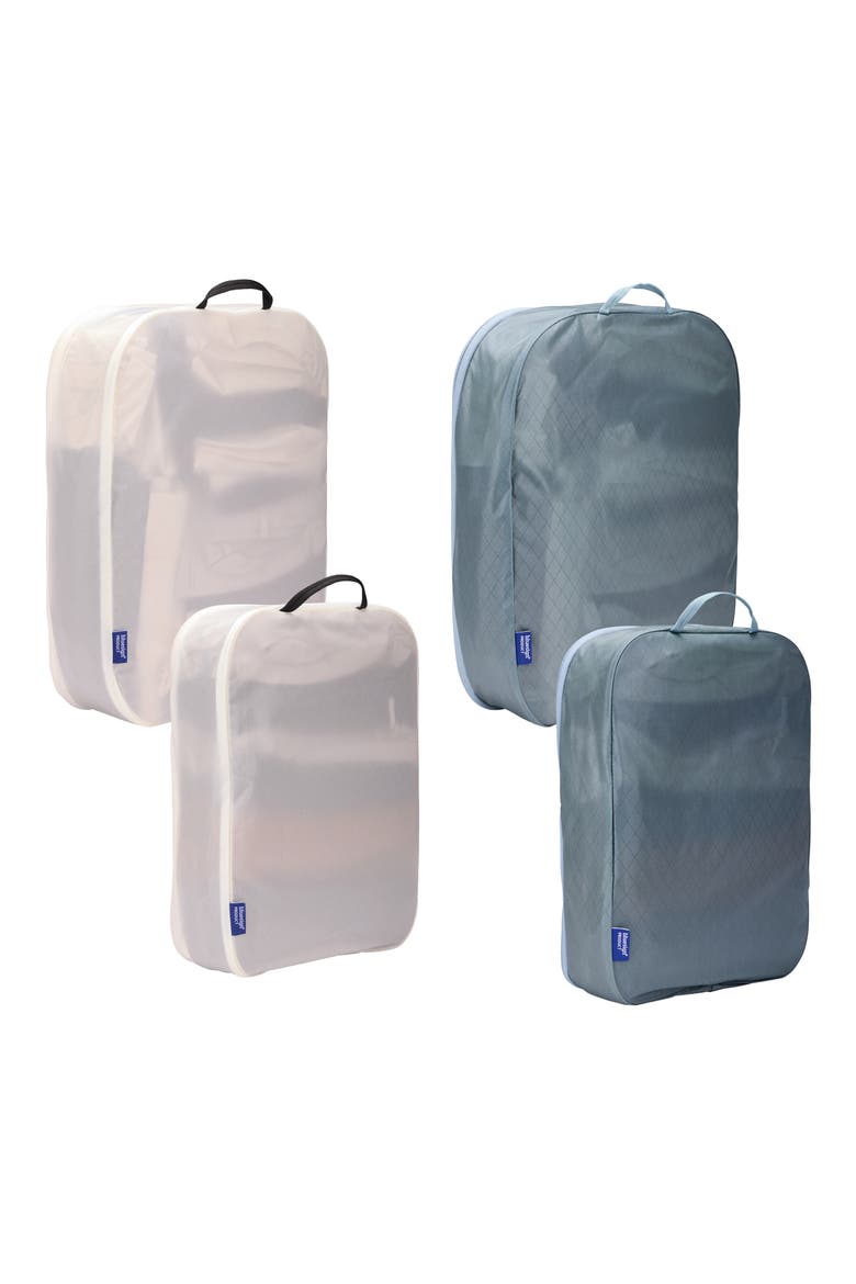 Family Packing Cube Set, Main, color, POND GRAY/ WHITE
