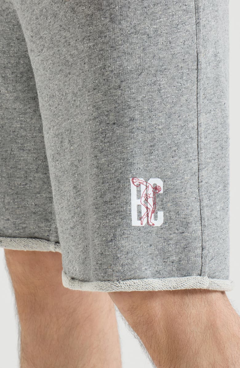 Brunello Cucinelli French terry Bermuda shorts, Alternate, color, Grey