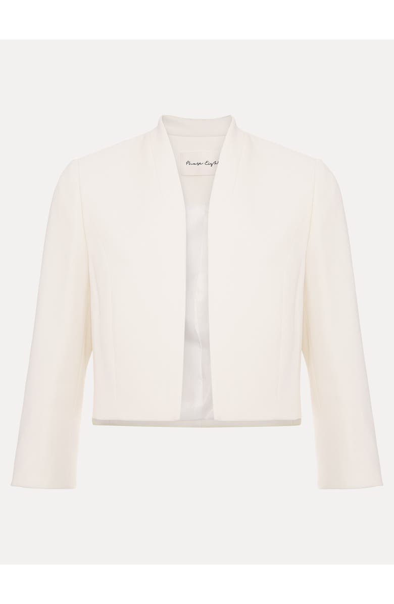 Phase Eight Catherine Collarless Jacket, Alternate, color, Cream