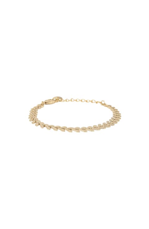 Elara Chevron Link Bracelet Dainty Trendy Statement