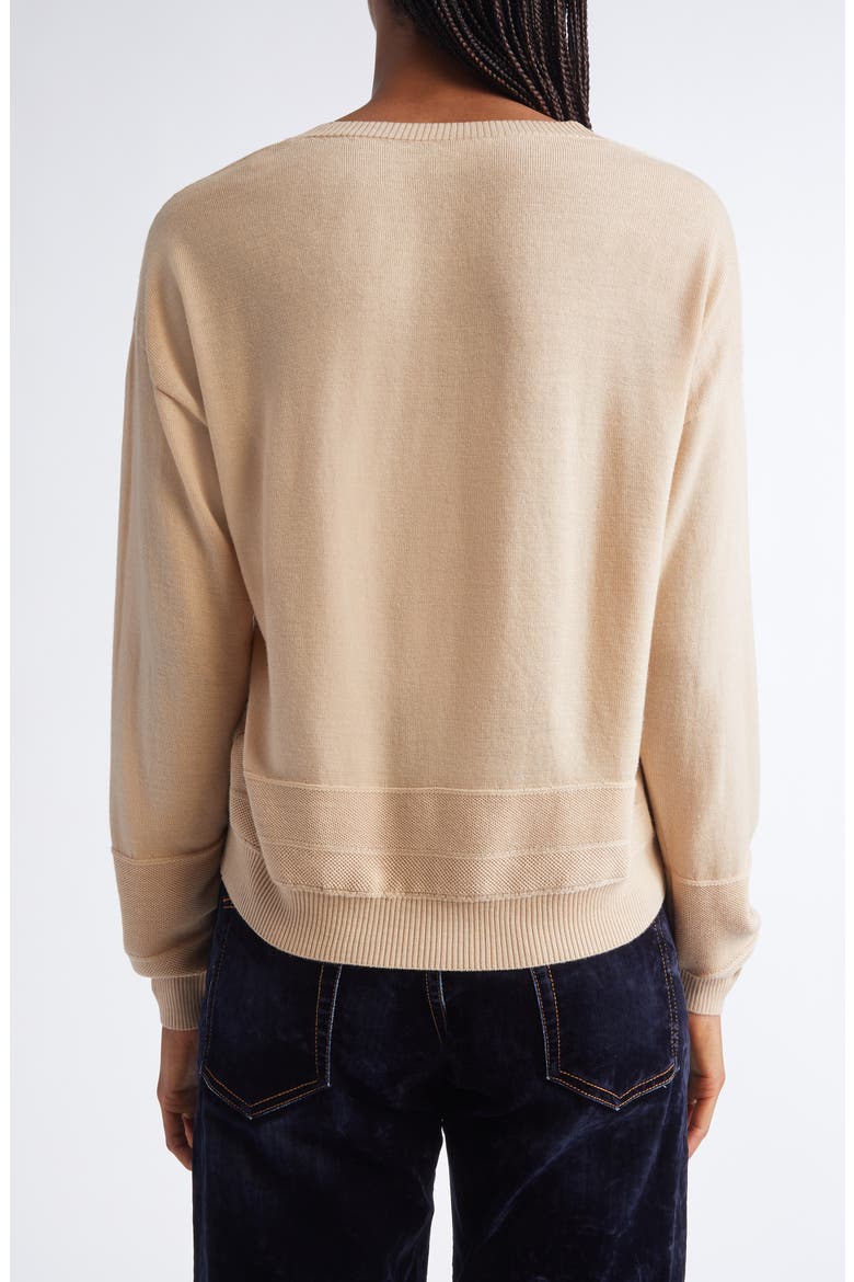 Wool V-Neck Sweater, Alternate, color, 02 SAND