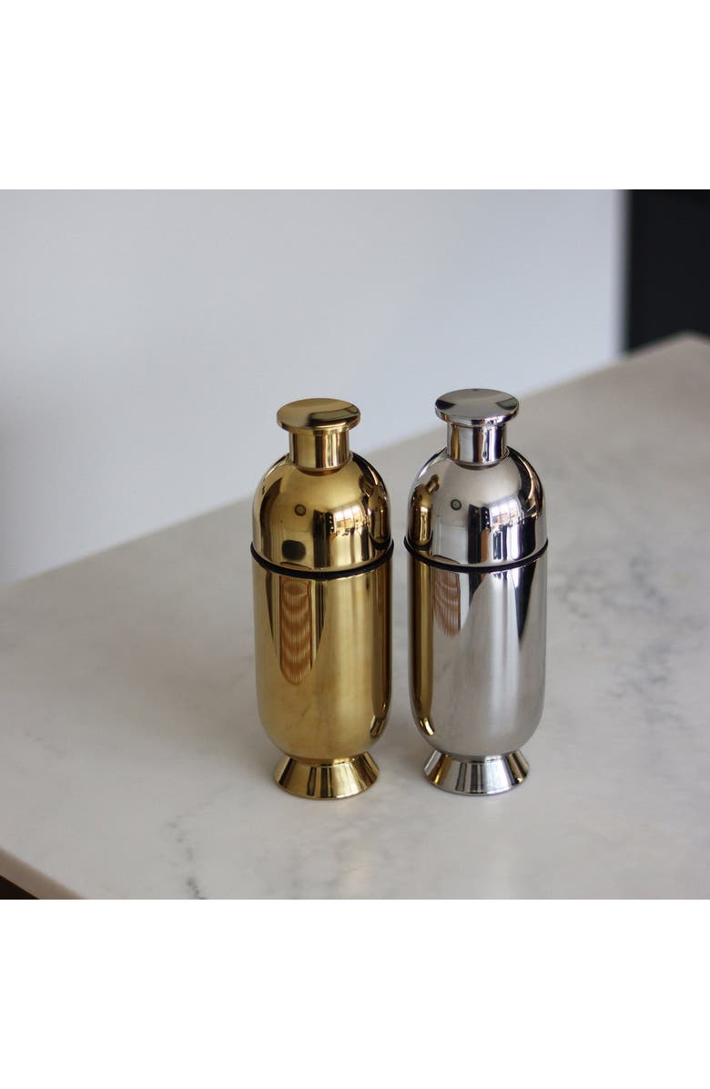 Nick Munro Trombone Cocktail Shaker, Alternate, color, Silver