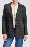 Avec Les Filles Check Boxy Blazer