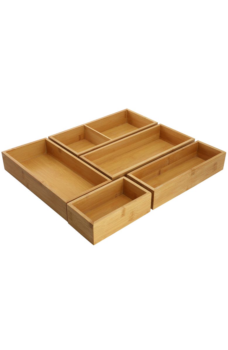 Megachef Wood Storage and Organization Trays, Main, color, Bamboo
