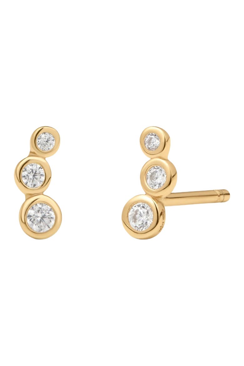 Poppy Climber Stud Earrings, Main, color, GOLD VERMEIL