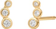 MADE BY MARY CZ Poppy Climber Stud Earrings