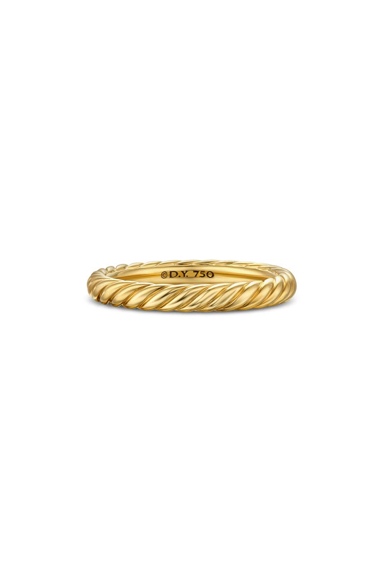 Cable Band Ring in 18K Gold, Main, color, 18K GOLD