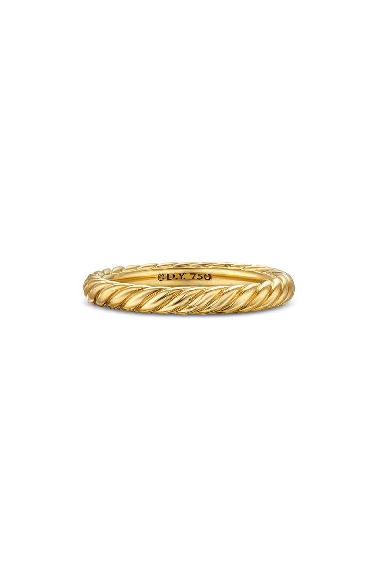 David Yurman Cable Band Ring in 18K Gold, Main, color, 18K Gold